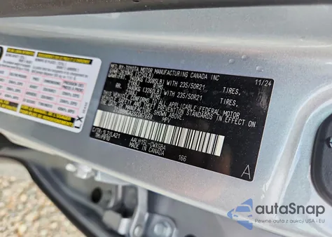 2025 Lexus Rx 350H Base z USA, uszkodzony, nr VIN 2T2BBMCA2SC067668